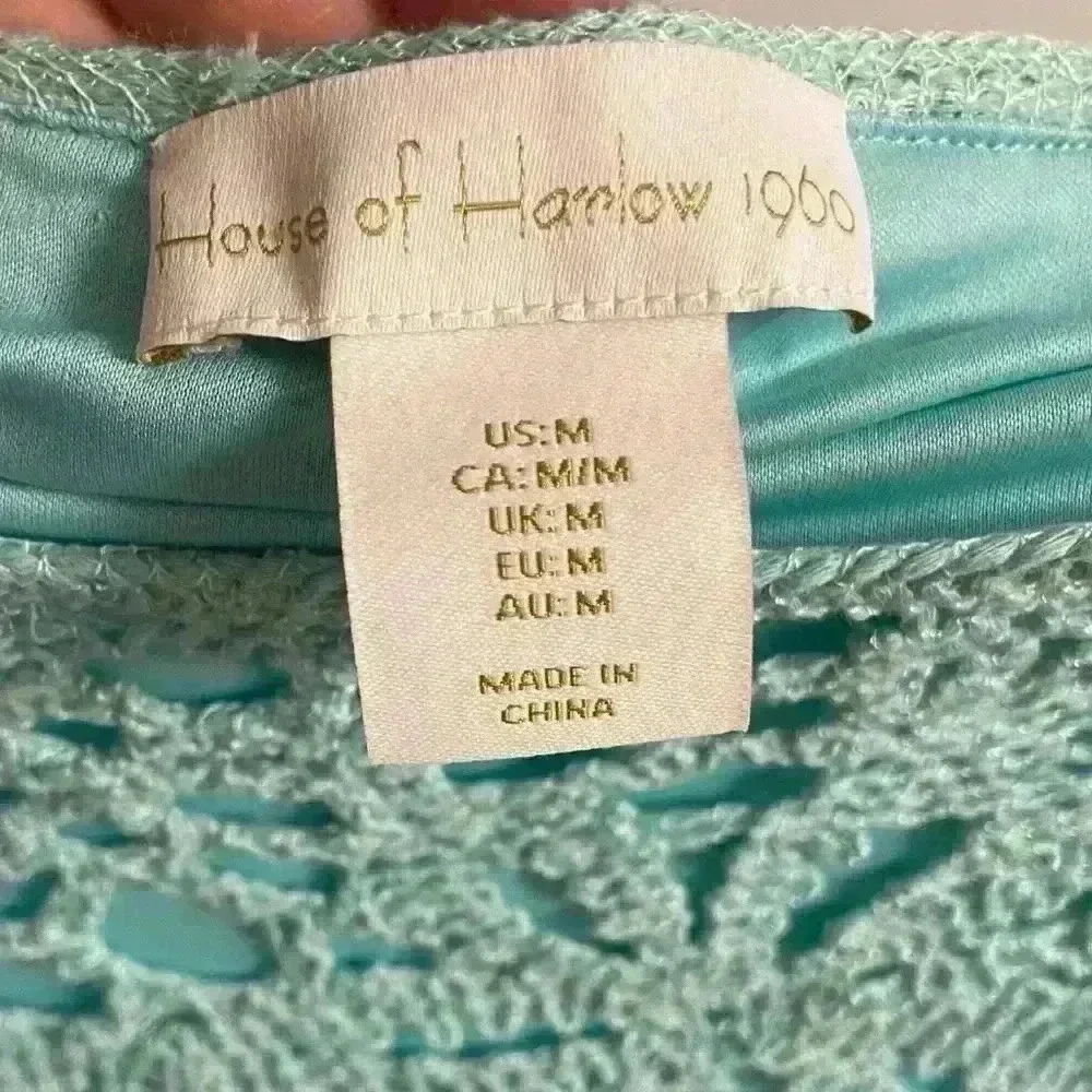 House of Harlow 1960 skirt set crochet maxi skirt‎ Medium NWT